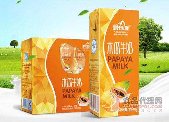 皇氏乳業木瓜牛奶價格是多少,清甜滋潤營養香醇