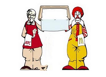 为什么肯德基和麦当劳总是开在一起？