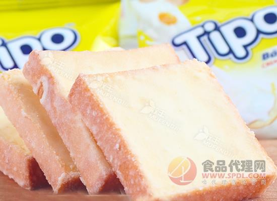 越南进口Tipo白巧克力面包干价格