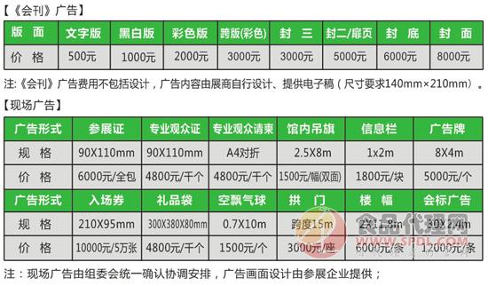 2020第十二届西安糖酒会收费标准