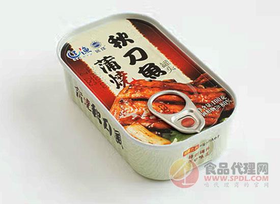 大連遠洋蒲燒秋刀魚罐頭多少錢一罐，取自深海，人間美味