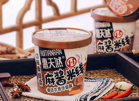 惠天然麻酱米线惊喜上线，今夏方便市场的增量利器!