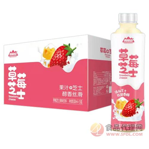 雨泉山草莓芝士果味饮料500mlx15瓶