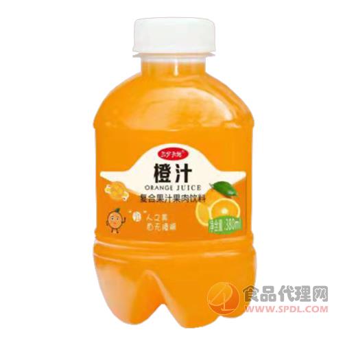 三分天地橙汁果汁饮料380ml