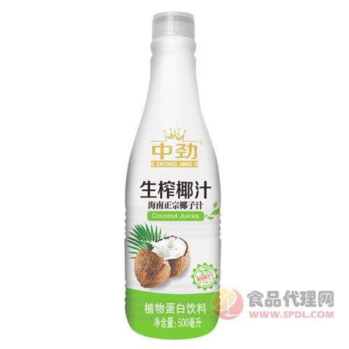 中劲生榨椰汁植物蛋白饮料500ml