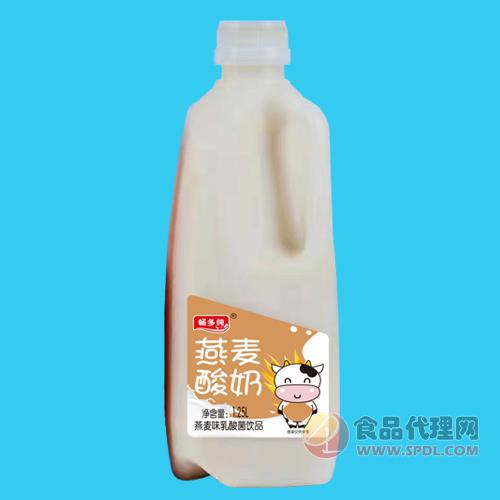 畅多纯燕麦酸奶燕麦味乳酸菌饮品1.25L