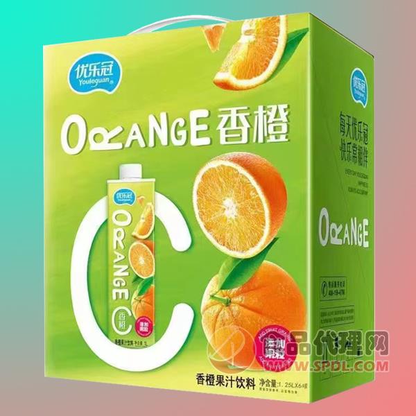优乐冠香橙果汁饮料礼盒