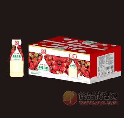 植康草莓牛奶280mlx15瓶