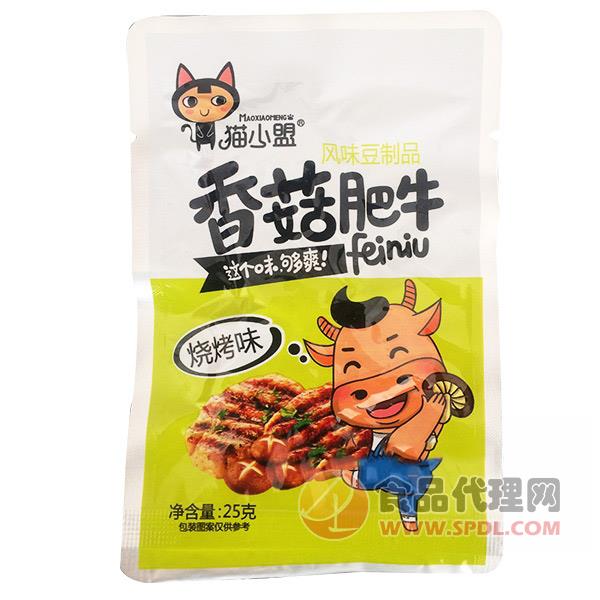 猫小盟香菇肥牛烧烤味风味豆制品25g