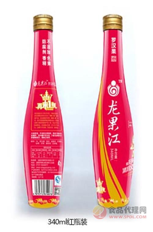 龙果江红瓶340ml