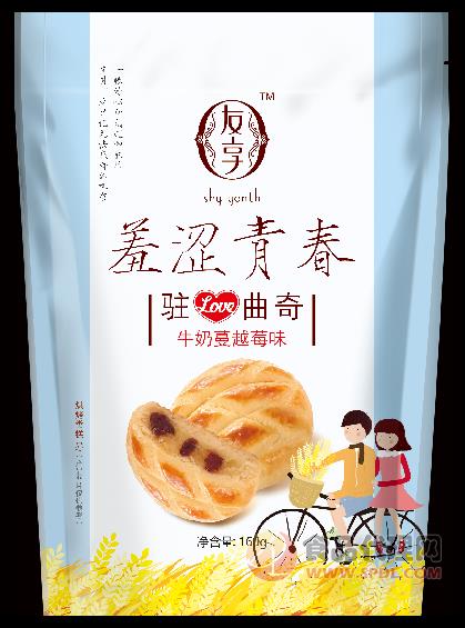 友享驻爱曲奇牛奶蔓越莓味160g