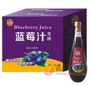 源健生榨蓝莓汁饮料1.5L