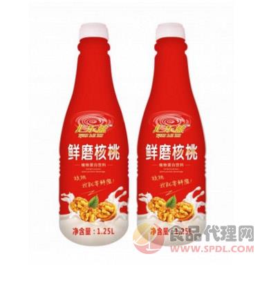 汇乐兹-鲜磨瓶装核桃植物蛋白饮料1.25L