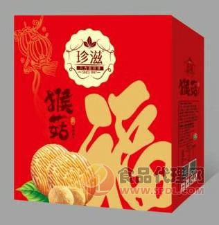世龙珍滋猴菇酥性饼干礼盒