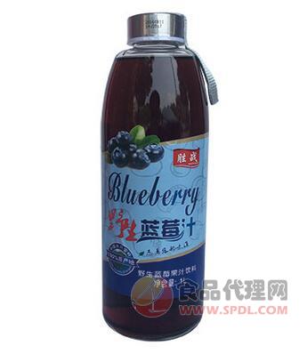 胜战 蓝莓汁瓶装