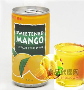 韩国进口Lotte饮料听装180ml