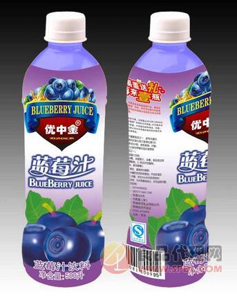 蓝莓汁瓶装