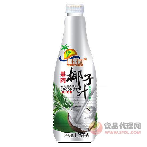 椰果园果肉椰子汁-白色装-1.25