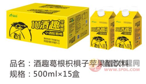 淼雨酒趣葛根枳椇子苹果醋饮料500ml