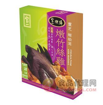 灵芝姬松茸鲍鱼炖竹丝鸡盒装