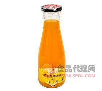 1L芒果果肉果汁瓶装