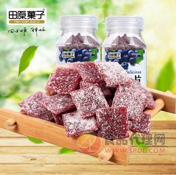 田原菓子蓝莓味水果皮50g