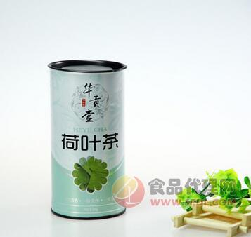 華貢堂荷葉茶荷葉片新鮮干片罐裝