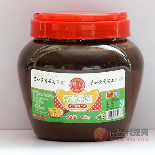 营宝黄豆豆瓣熟酱1.8kg/瓶