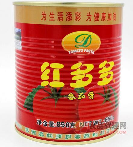 红多多850g番茄酱罐头