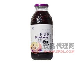 原浆蓝莓果汁350ml