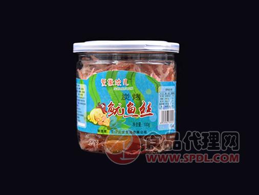 云龙炭烤鱿鱼丝罐装100g