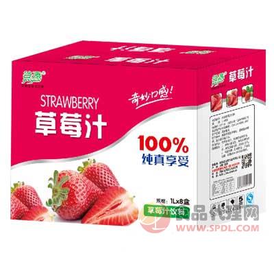 谷源草莓汁礼1L×8盒装