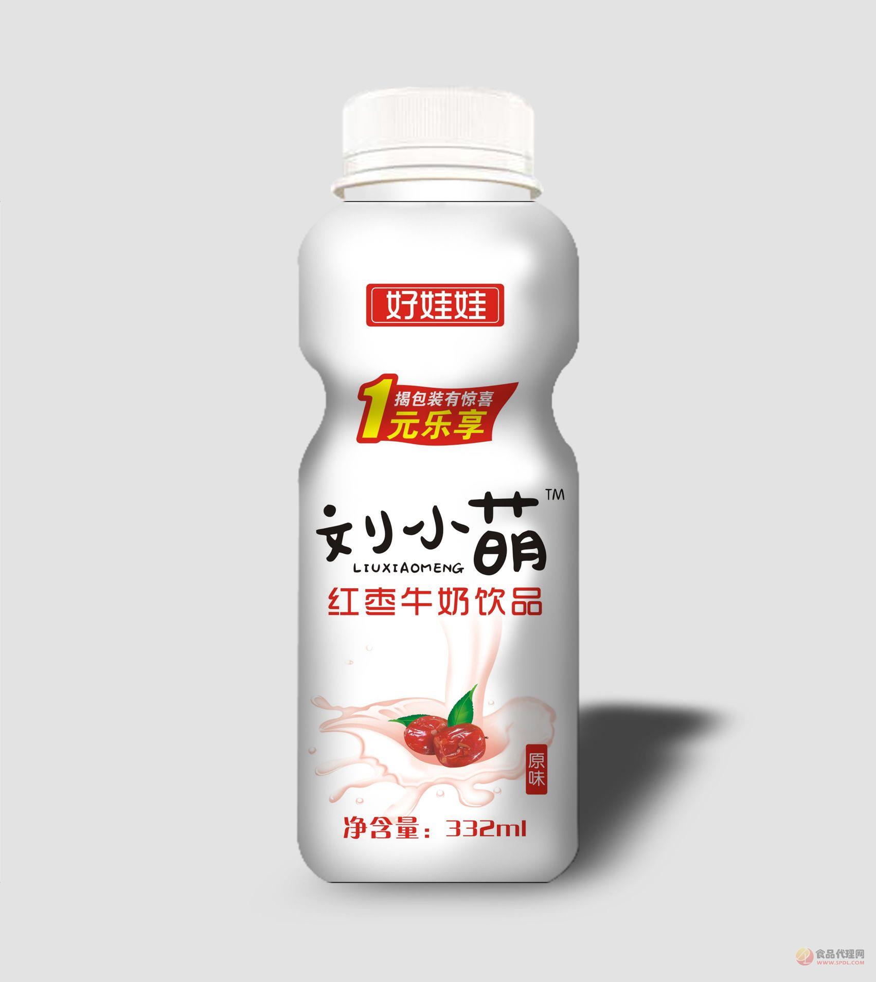 好娃娃刘小萌红枣牛奶饮品332ml