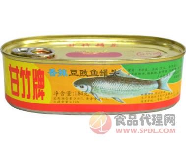 甘竹牌香辣豆豉鱼罐头罐装