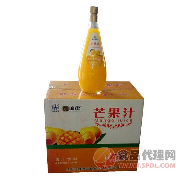 琅津芒果汁果汁饮料1.5lx6