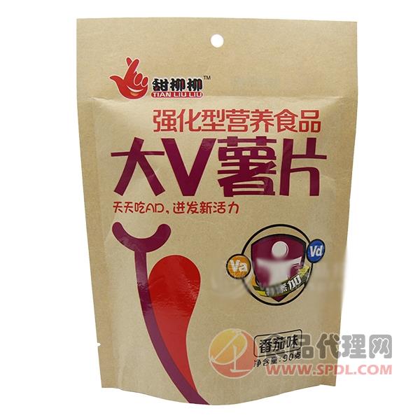 甜柳柳强化型营养食品薯片番茄味 90g