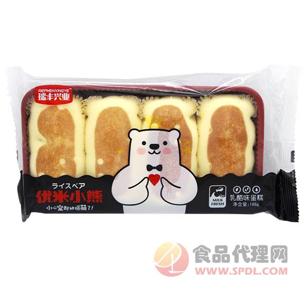 瑞丰兴业优米小熊蛋糕蒸蛋糕乳酪味188g