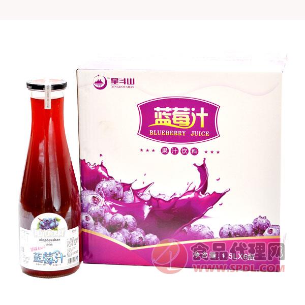 星斗山泉蓝莓汁1.5Lx6瓶