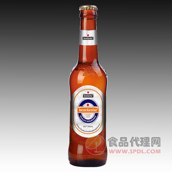 香港喜力之星啤酒棕瓶330ml