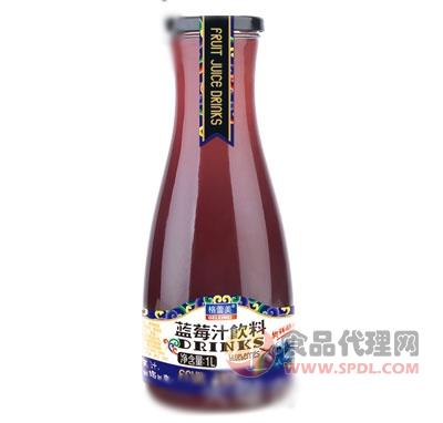 格蕾美蓝莓汁饮料1L