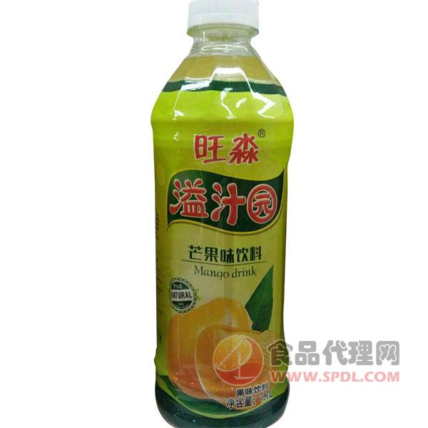 旺淼溢汁园芒果味饮料1.1L