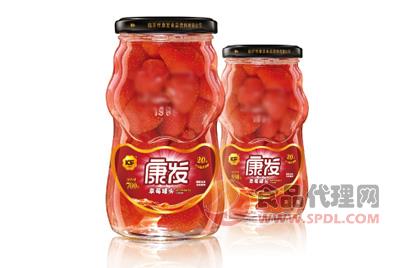 康发草莓罐头550g