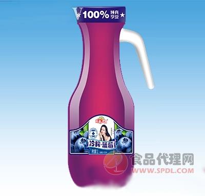 鲜果活力冷榨蓝莓汁1L