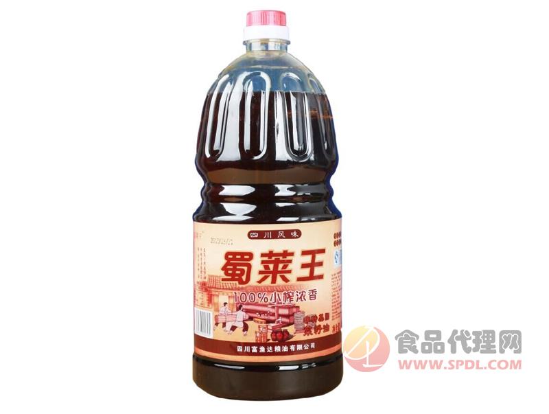 蜀莱王小榨浓香菜籽油1.8L