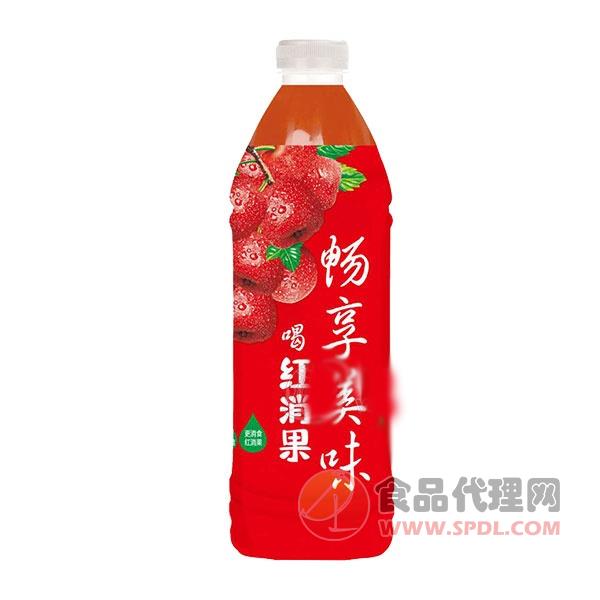 畅享美味 喝红消果 山楂汁饮料瓶装