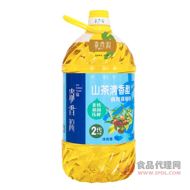 贵香源山茶清香型食用调和油5L