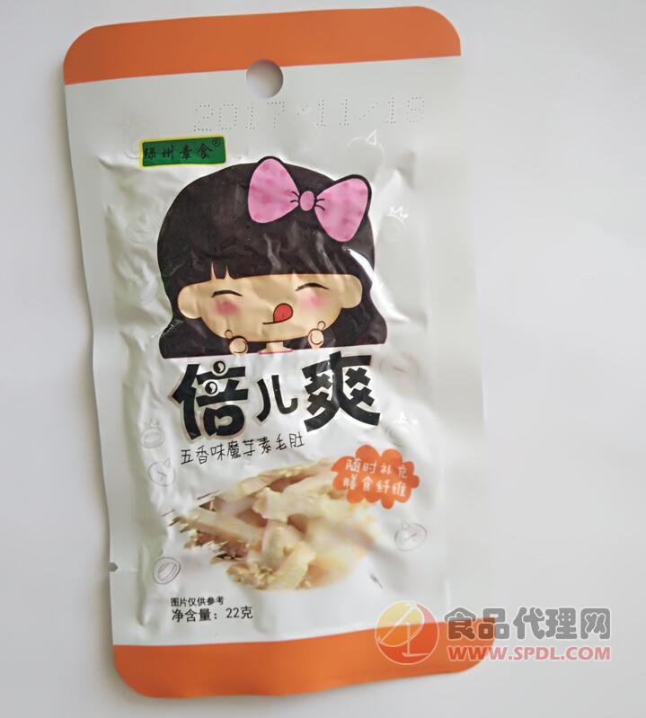 绿州素食倍儿爽五香味魔芋素毛肚22g1元