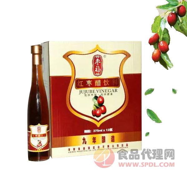 枣福红枣醋饮料375mlx12瓶
