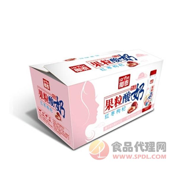 椰泰果粒酸奶红枣枸杞饮品350mlx12