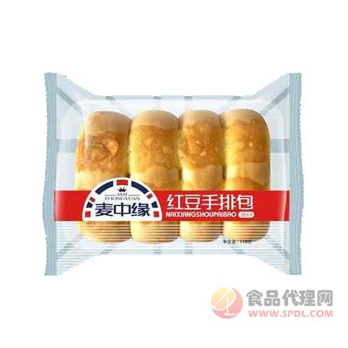 麦中缘红豆手排包面包118克